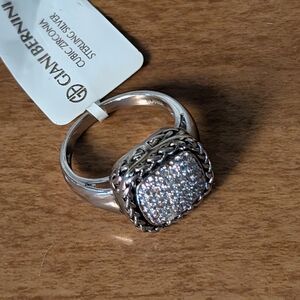 Giani Bernini Silver Pavé Dome Ring